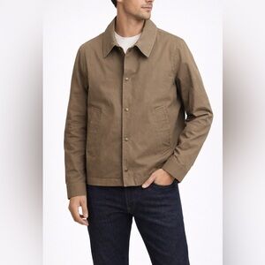 AMI Alexandre Mattiussi Taupe Military Jacket M Cotton Snap Button Field Coat